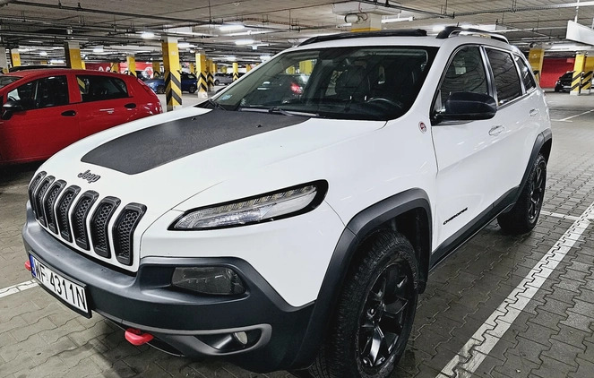 Jeep Cherokee cena 77400 przebieg: 99850, rok produkcji 2015 z Warszawa małe 56